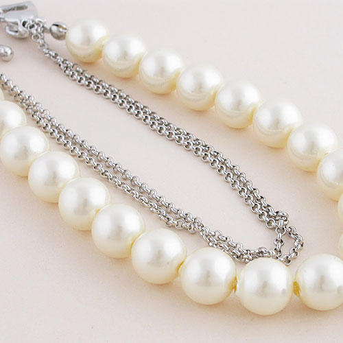 Alloy pearl bracelet