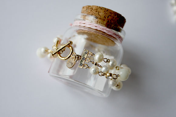 Alloy pearl bracelet