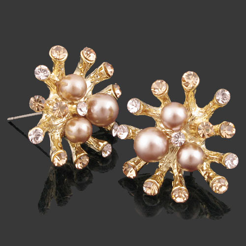 Alloy pearl ear pins 、 clips