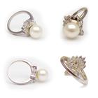 925 silver pearl ring