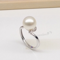 Alloy pearl ring