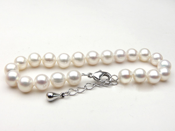 925 silver pearls bracelet