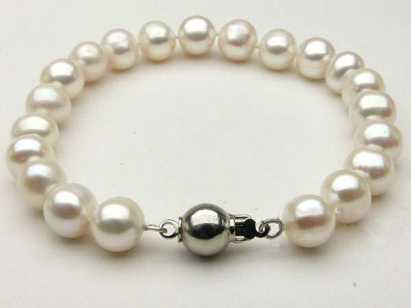 925 silver pearls bracelet