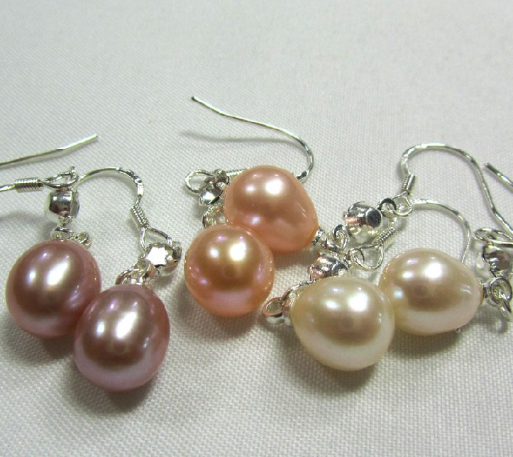 925 silver pearl earrings , earrings