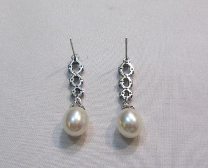 925 silver pearl earrings , earrings