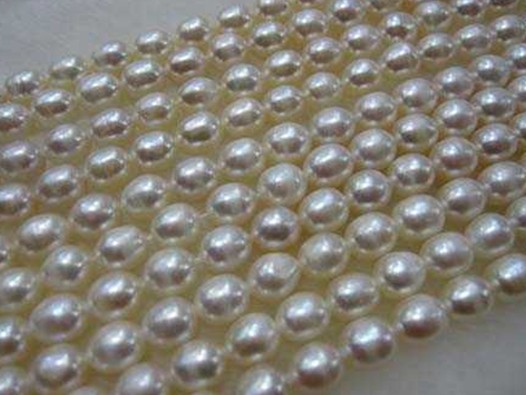 M form pearl necklace